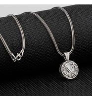 Zulfikar Kebir Dualı Cevşen 925 Ayar Gümüş Erkek Kolye