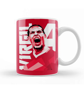 Virgil Van Dijk Kupa Bardak Porselen