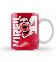 Virgil Van Dijk Kupa Bardak Porselen