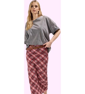 Kadın Yazlık Maxi Etek Çok Ekose Yüksek Bel Kalem Astarlı Polyester Yaz Aylarının Vazgeçilmezi