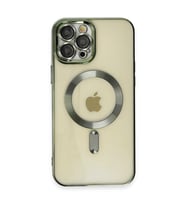 Iphone 12 Kılıf Kross Magneticsafe Kapak - Koyu Yeşil