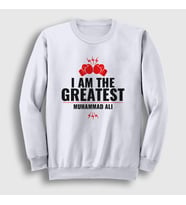Presmono Unisex Beyaz Greatest Muhammed Ali Sweatshirt 230367tt (Beyaz)