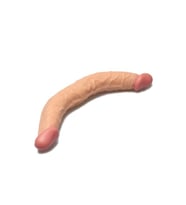 36 cm Çift Taraflı Realistik Dildo anl Vajinal Penis