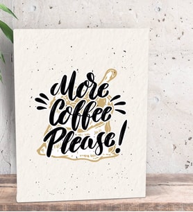 BK Gift Coffee Tasarımlı Dekoratif Mini Kanvas Tablo 15x20cm-44