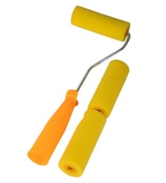 Sarı Sünger Metal Sap Boyama Rulo Set 10 Cm Büyük (Renksiz)