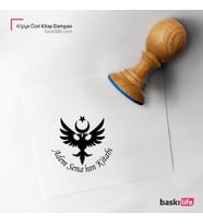 Kişiye Özel Kitap Damgası Kitap Mührü Kaşe Kitap Mühür Özel Damga 327