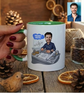 Kişiye Özel Karikatürlü Makine Mühendisi Kupa Bardak Mühendisler Günü Hediyesi