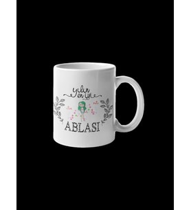 Yılın En İyi Ablası Kupa Bardak (Beyaz)