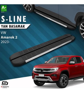 S-Dizayn VW Amarok 2 S-Line Krom Yan Basamak 203 Cm 2023 Üzeri A+ Kalite