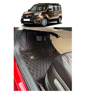 Fiat Doblo 2013-2020 Arası Araca Özel 8d Havuzlu Paspas Takımı (Altın)