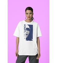 Lunch By Billie Eilish Baskılı Unisex Tişört, Oversize Şarkıcı Tişört