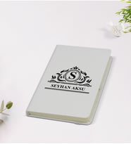 BK Gift Kişiye Özel İsimli 9x14cm Beyaz Defter - Model 12