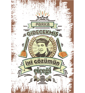 Yeşilçam Temalı Retro Ahşap Poster