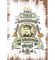 Yeşilçam Temalı Retro Ahşap Poster