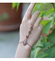 Elmas Montür Mekik Model Rose Gold Kaplama Gümüş Şahmeran