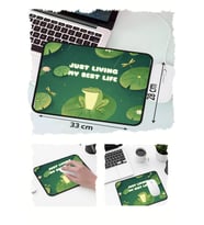 Best Life Kurbağa Tasarımlı 33x28 Cm Mousepad Kaymaz Taban Rahat Konforlu Mouse Pad