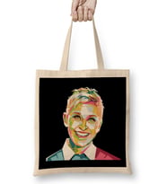 Geometric Celebrity Ellen DeGeneres Bez Çanta Uzun Saplı
