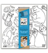 Funny Mat - Kediler 40x40cm