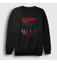 Presmono Unisex Siyah Souls Testament Sweatshirt 388730tt