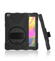 Galaxy Tab A 8.0 (2019) T290 Zore Defender Standlı Koruyucu Kılıf (Siyah)