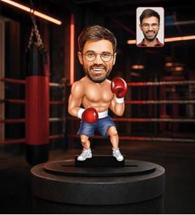 Kişiye Özel Karikatürlü Kick Boks