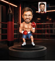 Kişiye Özel Karikatürlü Kick Boks