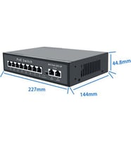 ODS 8port 96w FULL PoE 08ODS-R-8P2U 10/100 2X-UPLINK Yönetilemez Switch