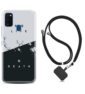 Samsung M21 M22 M23 M30 M31S M32 Kılıf Boyun Askılı Silikon Life and Death 1339