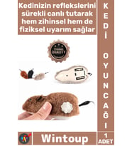 #KediOyuncağı Hareketli İnteraktif Refleks Zihinsel Uyarı Kurmalı Fare Şık Kedi Eğitim Oyuncağı
