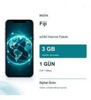 Fiji eSIM İnternet Paketi Günlük 3 GB 1 Gün - FUP 1 Mbps