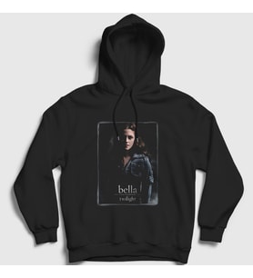 Presmono Unisex Siyah Bella Swan Twilight Kapüşonlu Sweatshirt 310160tt