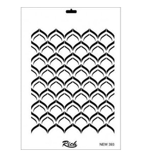 Rich New Seri N-393 Stencil 35x25 cm