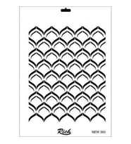 Rich New Seri N-393 Stencil 35x25 cm