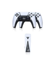 Mey İthalat® Y5 64Gb Android Dual Pad 4K Game Stick - Beyaz (Krem)