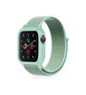 Watch 38Mm Hasırlı Cırtcırtlı Kasalı Kordon - Turkuaz