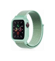 Watch 38Mm Hasırlı Cırtcırtlı Kasalı Kordon - Turkuaz