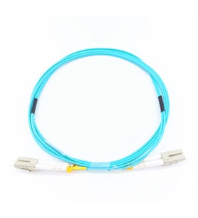 FİBER PATCH CORD LC-LC MM DUPLEX 50/125 OM4 2 MT (Turkuaz)