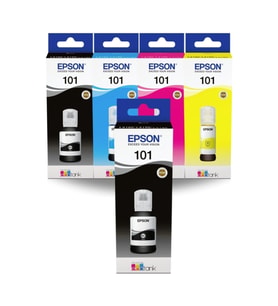 101 Ecotank L14150 Orjinal Mürekkep kartuş Takımı Bk127ml. Cym 70ml. + 1 Siyah