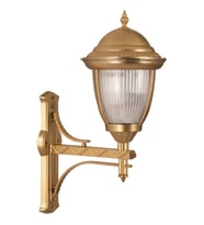 AVONNI BAP-68053-BSA-M1 Sarı Boyalı Dış Mekan Aydınlatma E27 Aluminyum Döküm Dip Polikarbon Cam 35cm