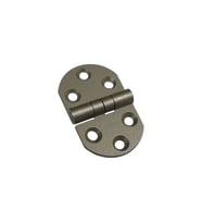 20 Adet Alüminyum Oval Menteşe 30x49 mm - Yönsüz, Şık, Hafif ve Dayanıklı Dolap, Pano, Kapak Menteşesi