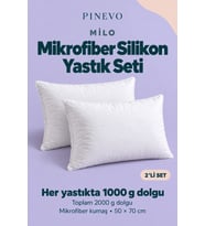 Mikrofiber Silikon Dolgulu Uyku Yastığı 50x70 cm 1000 gr