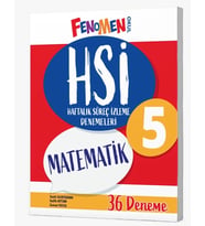 FENOMEN 5.SINIF MATEMATİK HAFTALIK SÜREÇ İZLEME DENEMELERİ