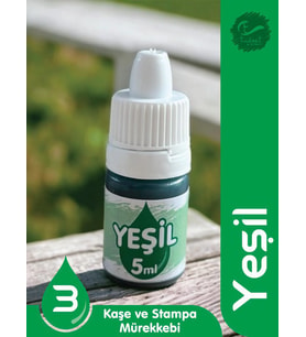 Kaşe Istampa Mürekkebi 5 ml  - Yeşil-T868