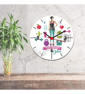 Pilates Eğitmeni Duvar Saati