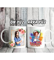 Kişiye Özel Fotoğraflı En Güzel Hemşire Kupa Bardak