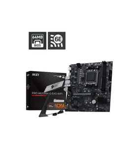 MSI PRO A620AM-G EVO WIFI6E DDR5 HDMI-DP PCIE 4.0 AM5 mATX