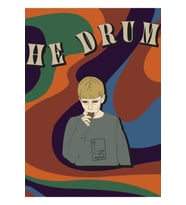Davul Portamento Tablo Ahşap Poster Dekoratif