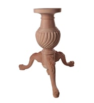 Ahşap Ahtapot Masa AyağıOymalı Göbek Ayak 25x25x75cm