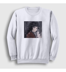 Presmono Unisex Beyaz Winter Giyu Tomioka Anime Demon Slayer Kimetsu No Yaiba Sweatshirt 298911tt (Beyaz)