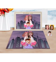 BK Gift Kişiye Özel 3 Kardeş Karikatürlü 1000 Parça Profesyonel Puzzle-3
